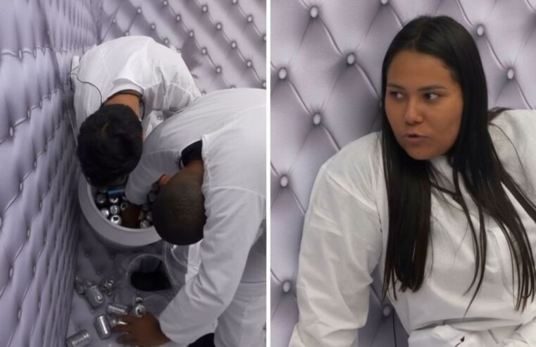 Ricardinho desperdiça água no Quarto Branco BBB 26